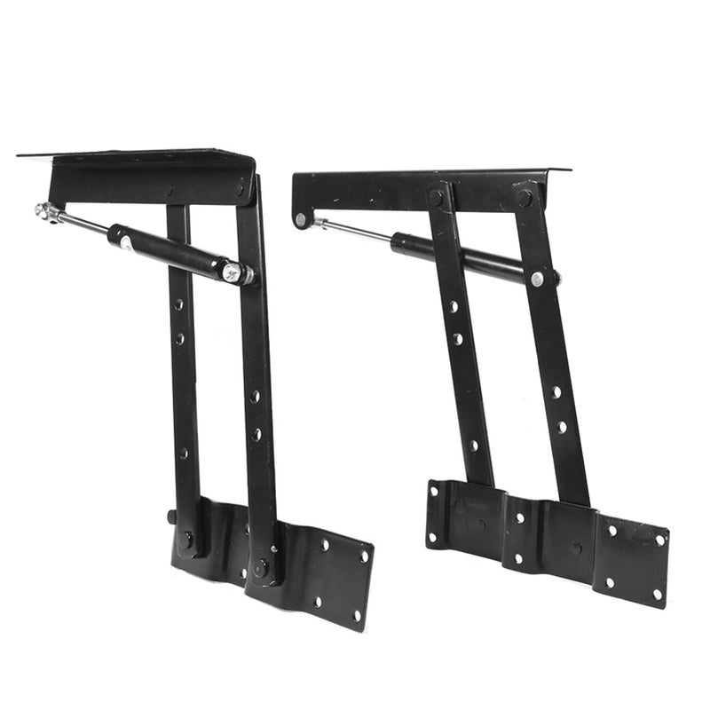 Garosa 1Pair Gas Hydraulic Folding up Top Table Coffee Table Lifting Frame Desk Mechanism Hardware Fitting Hinge Spring Standing Desk Frame Rack Hinge Rack Bracket - Image 2